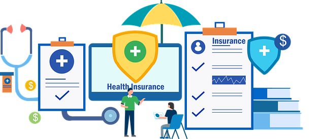 graphic icons related to health insurance